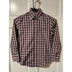 Lauren Ralph Lauren Big Boys Check Print Dress Plaid  Button Down Dress Shirt